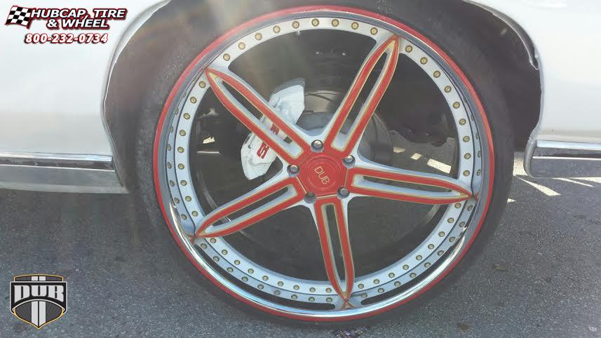 vehicle gallery/chevrolet caprice dub x 31  Black & machined w/ red accents wheels and rims